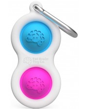 Αισθησιακό παιχνίδι - μπρελόκ Tomy Fat Brain Toys - Simple Dimple,μπλε/ροζ  -1