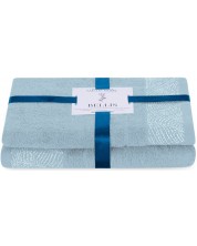 Σετ 2 πετσέτες  AmeliaHome - Bellis, γαλάζιο