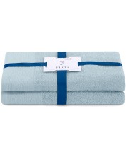 Σετ 2 πετσέτες AmeliaHome - Flos, γαλάζιο -1