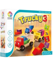 Παιδικό παιχνίδι λογικής Smart Games Preschool Wood - Φορτηγά -1