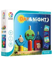 Παιδικό παιχνίδι λογικής Smart Games Preschool Wood - Μέρα και νύχτα