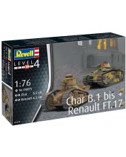 Συναρμολογημένο μοντέλο  Revell - Στρατιωτικά: Τάνκς Char B.1/Renault F17