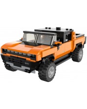 Προκατασκευασμένο αυτοκίνητο Rastar - Τζίπ Hummer EV, 1:30, πορτοκάλι