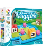 Παιδικό παιχνίδι λογικής Smart Games Preschool Tales - Τα τρία γουρουνάκια, πολυτελές -1
