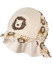 Καπέλο με ύφασμα και προστασία UV 50+ Sterntaler - Λιονταράκι, 47 cm, 9-12 μηνών -1