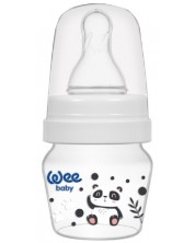 Μπιμπερό Wee Baby Mini, РР, με 2 μύτες, 30 ml, λευκό -1