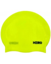 Σκουφάκι κολύμβησης HERO - Silicone Swimming Helmet, κίτρινο/μαύρο -1