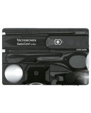 Ελβετικό σουγιά τσέπης Victorinox - SwissCard Lite, 13 λειτουργιών, μαύρο