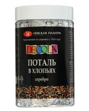 Мεταλλικές νιφάδες Nevskaya Palette Decola - Ασήμι, 3 g -1