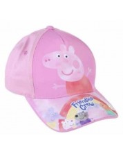 Καπέλο Jockey Cerda - Peppa Pig, 51 εκ., 4+, ανοιχτό ροζ -1
