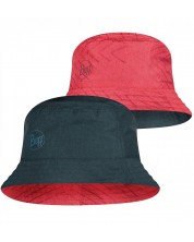 Καπέλο BUFF - Travel Bucket Hat Collage, μέγεθος S/M, κόκκινο/μαύρο