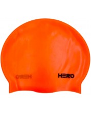 Σκουφάκι κολύμβησης HERO - Silicone Swimming Helmet, πορτοκάλι -1