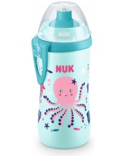 Μπουκάλι με βαλβίδα Nuk Junior Cup - Chameleon, 300 ml, για κορίτσια -1