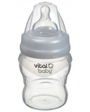 Μπουκάλι βοήθημα σίτισης σιλικόνης  Vital Baby - Anti-Colic, 150 ml -1