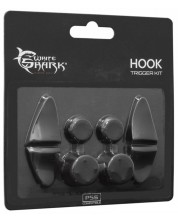 Σετ βύσματα σιλικόνης White Shark - Hook Trigger Kit, μαύρο (PS5) -1