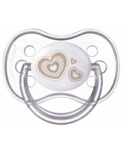 Πιπίλα σιλικόνης Canpol - Newborn Baby, 6-18 μηνών, Καρδιά -1