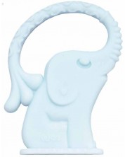 Μασητικό Οδοντοφυΐας σιλικόνης  Wee Baby - Zoo, ελέφαντας, μπλε -1
