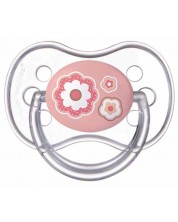 Πιπίλα σιλικόνης Canpol - Newborn Baby, 6-18 μηνών, Λουλούδι -1