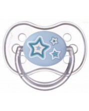 Πιπίλα σιλικόνης Canpol - Newborn Baby, σε σχήμα κερασιού, 6-18 μηνών, μπλε -1