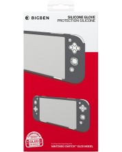 Προστατευτική θήκη σιλικόνης Big Ben Silicon Glove, γκρι (Nintendo Switch OLED)