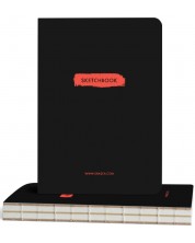 Βιβλίο σκίτσων   Drasca Plain - Μαύρο, 112 φύλλα -1