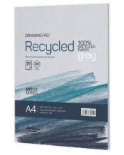 Σκίτσο Drasca - Recycled drawing pad, Grey , 20 φύλλα, Α4