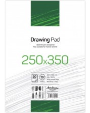 Βιβλίο σκίτσων Drasca Drawing pad - 20 λευκά φύλλα, 25 x 35 cm
