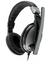 Ακουστικά με μικρόφωνο SBOX - HS-302, μαύρο/ασημί