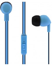 Ακουστικά με μικρόφωνο T'nB - Be color, μπλε -1
