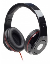 Ακουστικά με μικρόφωνο  Gembird - MHS-DTW-BK, Κόκκινο/Μαύρο
