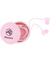 Ακουστικά με μικρόφωνο Tellur - Macaron, ροζ -1