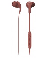 Ακουστικά με μικρόφωνο Fresh N Rebel - Flow Tip, Safari Red -1