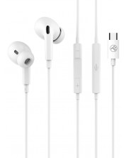 Ακουστικά με μικρόφωνο Tellur - Attune, λευκά -1