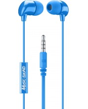Ακουστικά με μικρόφωνο Cellularline - Music Sound 3.5 mm, μπλε -1
