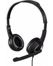 Ακουστικά με μικρόφωνο Hama - Essential HS 300, μαύρα