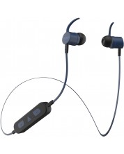 Ασύρματα ακουστικά με μικρόφωνο Maxell - BT100, μπλε/μαύρα -1