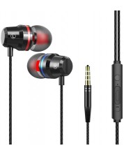 Ακουστικά με μικρόφωνο Wesdar - R62, μαύρα -1