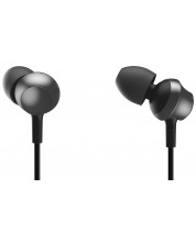 Ακουστικά με μικρόφωνο Panasonic - RP-TCM360E-K, μαύρο -1