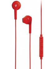 Ακουστικά με μικρόφωνο ttec - RIO In-Ear Headphones, κόκκινα -1