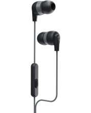 Ακουστικά με μικρόφωνο Skullcandy - INKD + W/MIC 1, μαύρα/γκρι