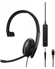 Ακουστικά με μικρόφωνο Sennheiser - EPOS SC 135, USB-C,μαύρο -1