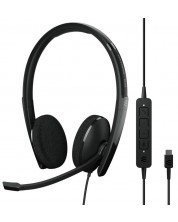 Ακουστικά EPOS I Sennheiser - ADAPT 160 USB-C Duo HD NC USB, μαύρα -1