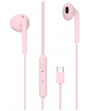 Ακουστικά με μικρόφωνο T'nB - C-Buds, ροζ -1