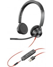 Ακουστικά με μικρόφωνο Plantronics - Blackwire 3325 USB, μαύρα -1