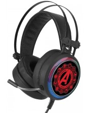Ακουστικά με μικρόφωνο  ERT GROUP Marvel - Avengers, μαύρο/κόκκινο -1