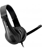 Ακουστικά με μικρόφωνο Canyon - HSC-1, μαύρα