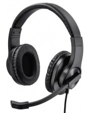 Ακουστικά με μικρόφωνο Hama - HS-P350, μαύρα