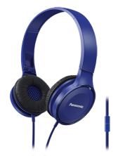 Ακουστικά με μικρόφωνο  Panasonic - RP-HF100ME-A, μπλε -1