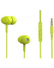 Ακουστικά με μικρόφωνο Tellur - Basic Gamma, πράσινα -1