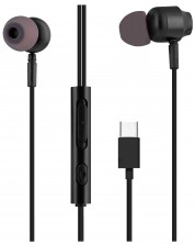 Ακουστικά με μικρόφωνο T'nB - C-Buds, μαύρα -1